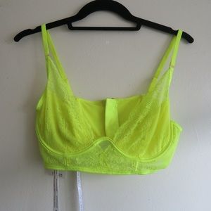 Mistress Rocks two piece neon bra & shorts set